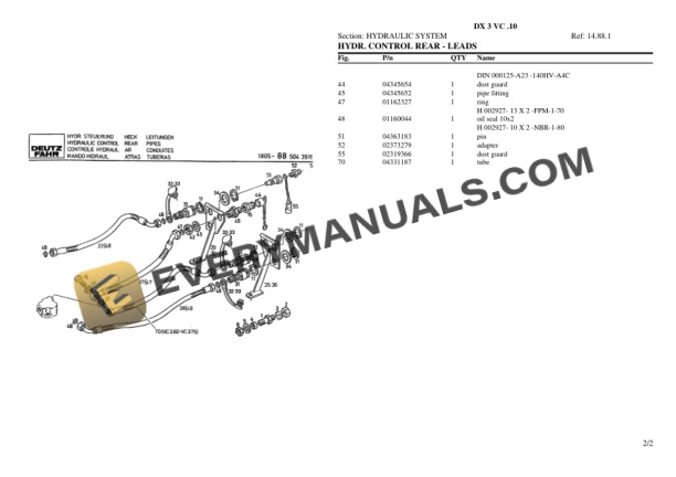 Deutz-Fahr DX 3 VC .10 Tractor Parts Catalog PDF 6 Deutz-Fahr DX 3 VC .10 Tractor Parts Catalog PDF - Image 4