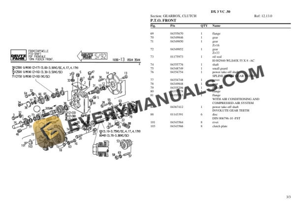 Deutz-Fahr DX 3 VC .50 Tractor Parts Catalog PDF 5 Deutz-Fahr DX 3 VC .50 Tractor Parts Catalog PDF - Image 3