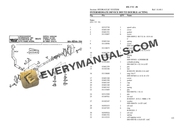 Deutz-Fahr DX 3 VC .50 Tractor Parts Catalog PDF 6 Deutz-Fahr DX 3 VC .50 Tractor Parts Catalog PDF - Image 4