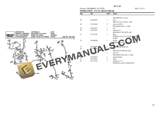 Deutz-Fahr DX 4 .50 Tractor Parts Catalog PDF 5 Deutz-Fahr DX 4 .50 Tractor Parts Catalog PDF - Image 3