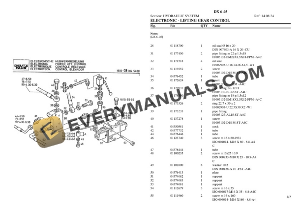 Deutz-Fahr DX 6 .05 Tractor Parts Catalog PDF 6 Deutz-Fahr DX 6 .05 Tractor Parts Catalog PDF - Image 4