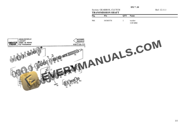 Deutz-Fahr DX 7 .10 Tractor Parts Catalog PDF 5 Deutz-Fahr DX 7 .10 Tractor Parts Catalog PDF - Image 3
