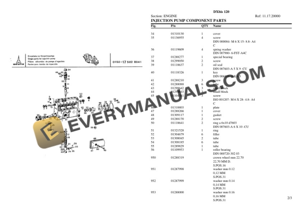 Deutz-Fahr DXbis 120 Tractor Parts Catalog PDF 4 Deutz-Fahr DXbis 120 Tractor Parts Catalog PDF - Image 2