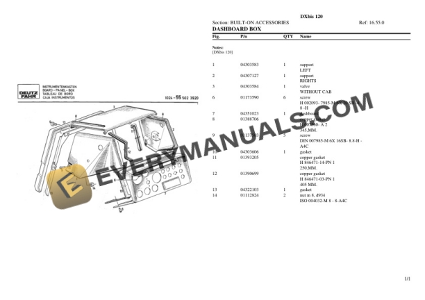 Deutz-Fahr DXbis 120 Tractor Parts Catalog PDF 7 Deutz-Fahr DXbis 120 Tractor Parts Catalog PDF - Image 5