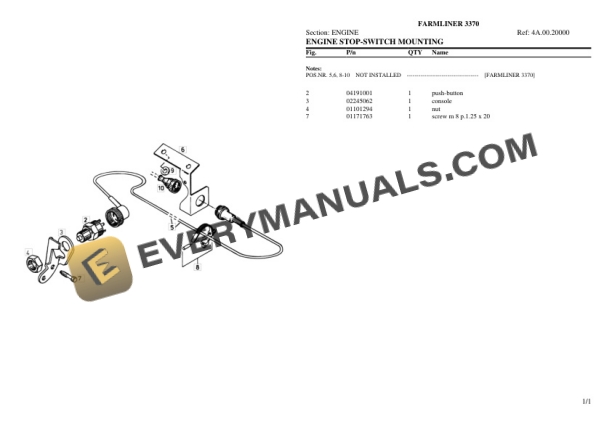 Deutz-Fahr FARMLINER 3370 Tractor Parts Catalog PDF 4 Deutz-Fahr FARMLINER 3370 Tractor Parts Catalog PDF - Image 2