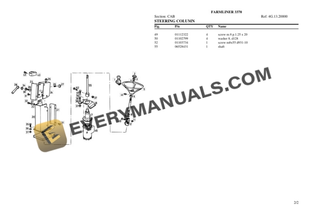 Deutz-Fahr FARMLINER 3370 Tractor Parts Catalog PDF 6 Deutz-Fahr FARMLINER 3370 Tractor Parts Catalog PDF - Image 4