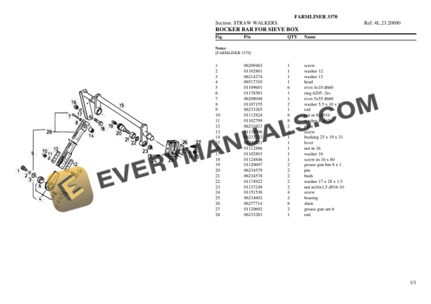 Deutz-Fahr FARMLINER 3370 Tractor Parts Catalog PDF 7 Deutz-Fahr FARMLINER 3370 Tractor Parts Catalog PDF - Image 5