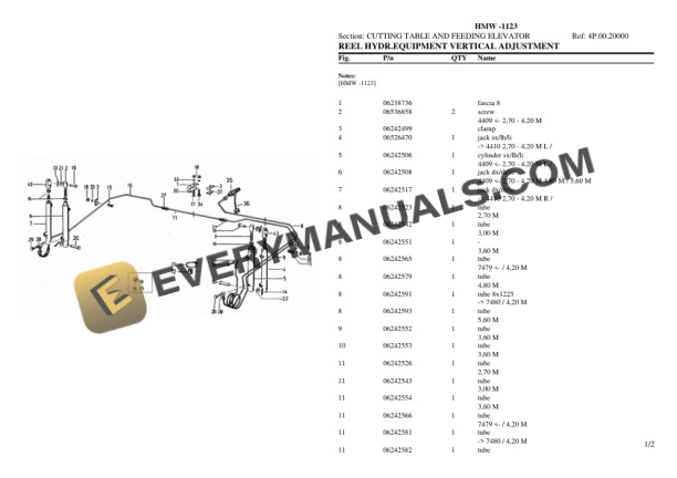 Deutz-Fahr HMW -1123 Tractor Parts Catalog PDF-5