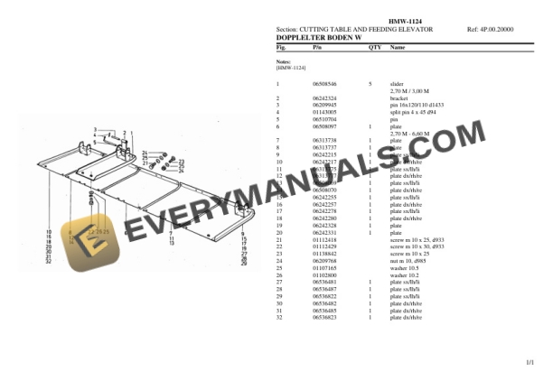 Deutz-Fahr HMW-1124 Tractor Parts Catalog PDF-3