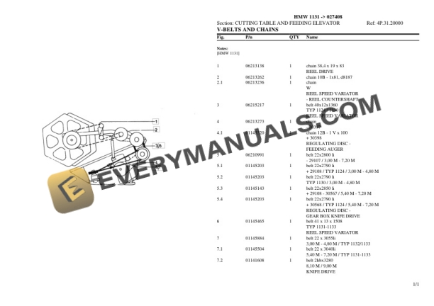 Deutz-Fahr HMW 1131 (027408) Tractor Parts Catalog PDF 4 Deutz-Fahr HMW 1131 (027408) Tractor Parts Catalog PDF-2