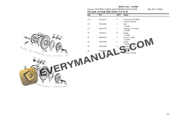 Deutz-Fahr HMW 1132 (027408) Tractor Parts Catalog PDF-4