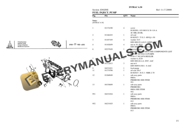 Deutz-Fahr INTRAC 6.30 Tractor Parts Catalog PDF 4 Deutz-Fahr INTRAC 6.30 Tractor Parts Catalog PDF - Image 2
