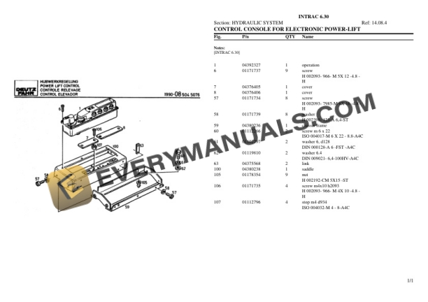 Deutz-Fahr INTRAC 6.30 Tractor Parts Catalog PDF 6 Deutz-Fahr INTRAC 6.30 Tractor Parts Catalog PDF - Image 4