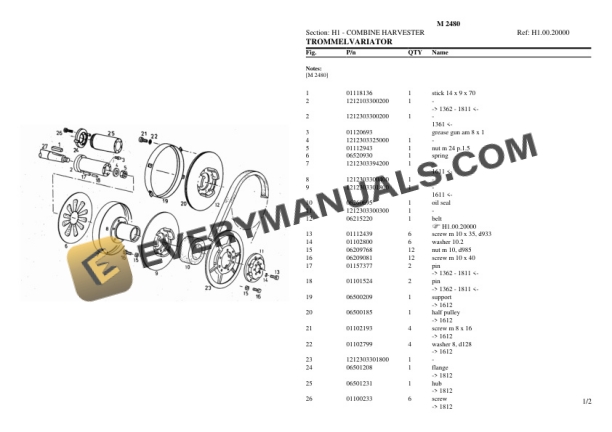 Deutz-Fahr M 2480 Tractor Parts Catalog PDF-3