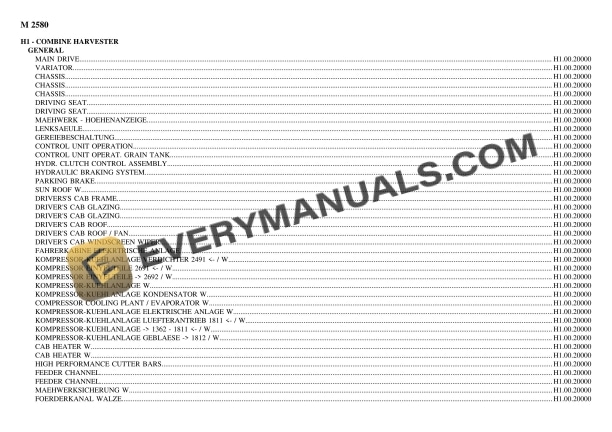 deutz fahr m 2580 tractor parts catalog pdf 1