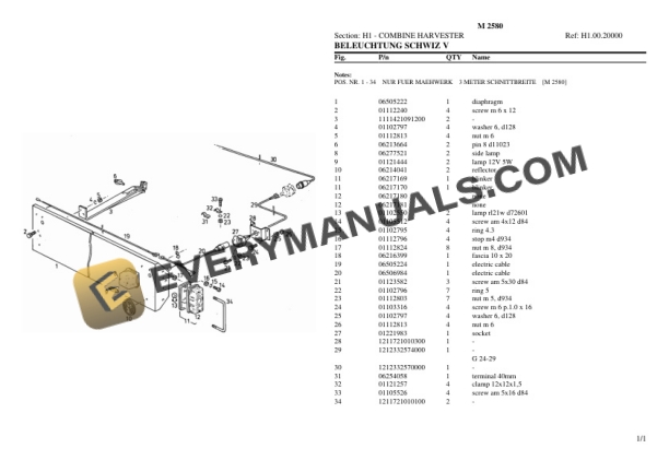 Deutz-Fahr M 2580 Tractor Parts Catalog PDF 7 Deutz-Fahr M 2580 Tractor Parts Catalog PDF-5