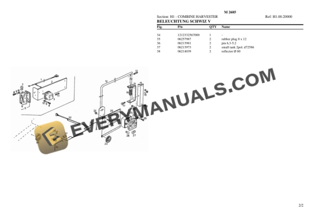 Deutz-Fahr M 2685 Tractor Parts Catalog PDF-5
