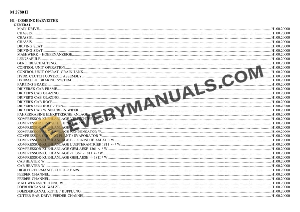 deutz fahr m 2780 h tractor parts catalog pdf 1