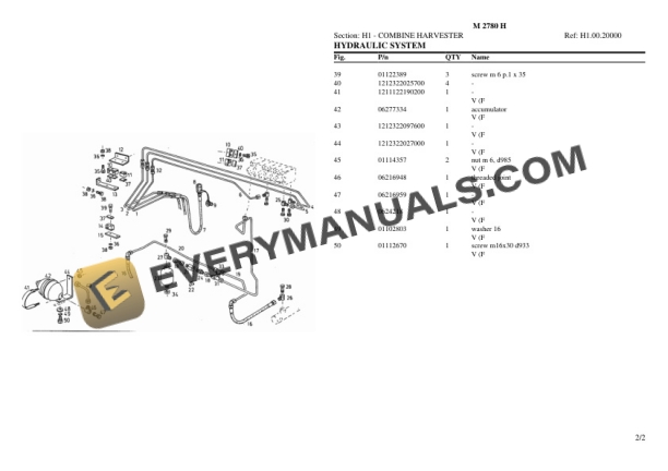 Deutz-Fahr M 2780 H Tractor Parts Catalog PDF-4