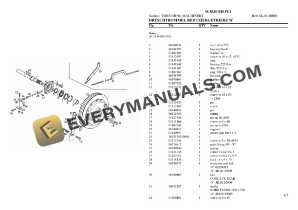 Deutz-Fahr M 35.80 BIS FG1 Tractor Parts Catalog PDF 7 Deutz-Fahr M 35.80 BIS FG1 Tractor Parts Catalog PDF - Image 5