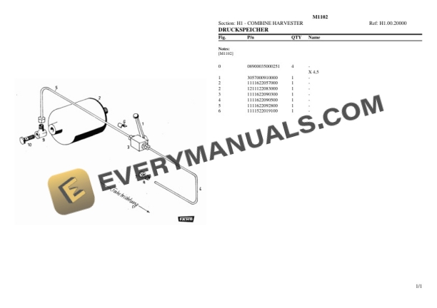 Deutz-Fahr M1102 Tractor Parts Catalog PDF-3