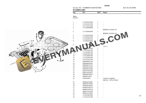 Deutz-Fahr M1202 Tractor Parts Catalog PDF-4