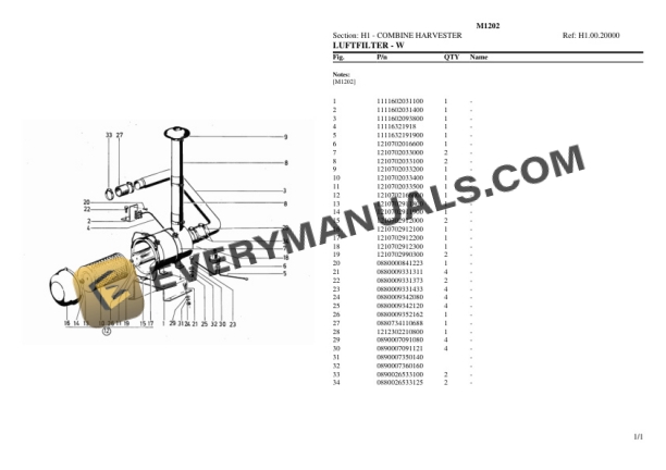 Deutz-Fahr M1202 Tractor Parts Catalog PDF-5