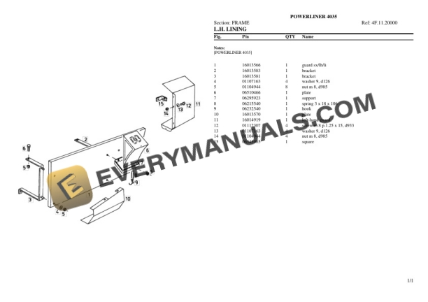 Deutz-Fahr POWERLINER 4035 Tractor Parts Catalog PDF 6 Deutz-Fahr POWERLINER 4035 Tractor Parts Catalog PDF - Image 4