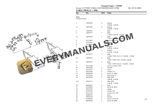 Deutz-Fahr Transportwagen (027408) Tractor Parts Catalog PDF-5