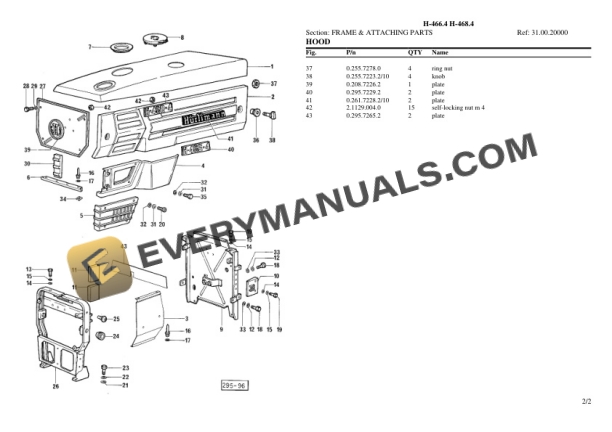 Hurlimann H-466.4 H-468.4 Tractor Parts Catalog PDF-5