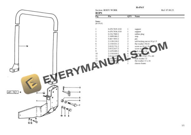 Hurlimann H-476 F Tractor Parts Catalog PDF-4