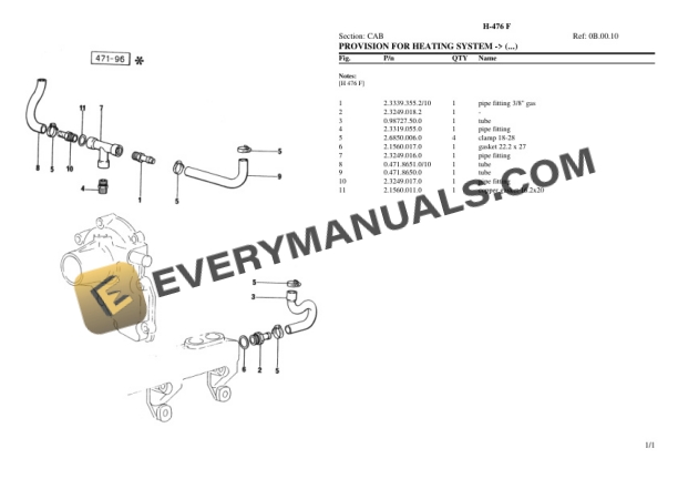 Hurlimann H-476 F Tractor Parts Catalog PDF-5