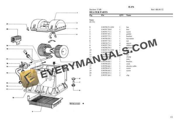 Hurlimann H-476 Tractor Parts Catalog PDF 7 Hurlimann H-476 Tractor Parts Catalog PDF - Image 5