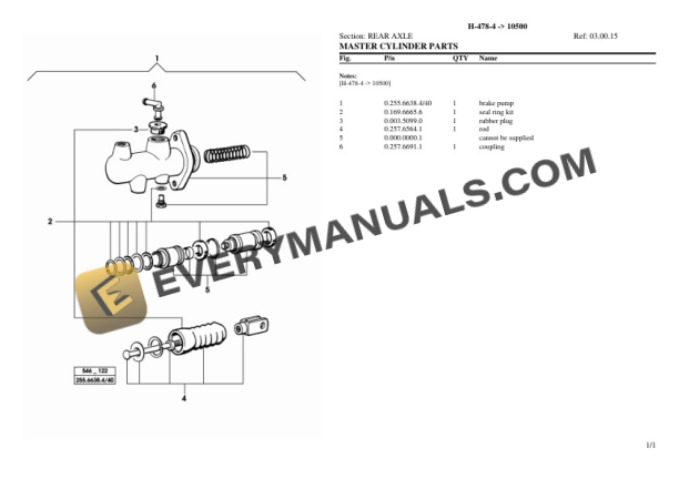 Hurlimann H-478-4 (10500) Tractor Parts Catalog PDF-3