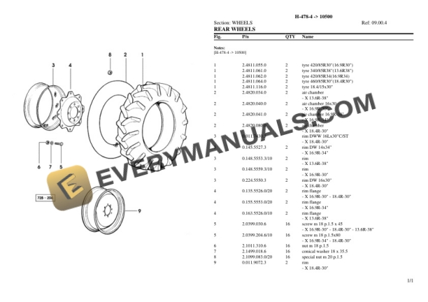 Hurlimann H-478-4 (10500) Tractor Parts Catalog PDF-5