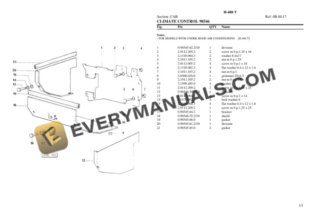 Hurlimann H-488 T Tractor Parts Catalog PDF 7 Hurlimann H-488 T Tractor Parts Catalog PDF-5