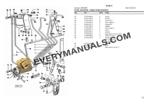Hurlimann H-496 T Tractor Parts Catalog PDF-2