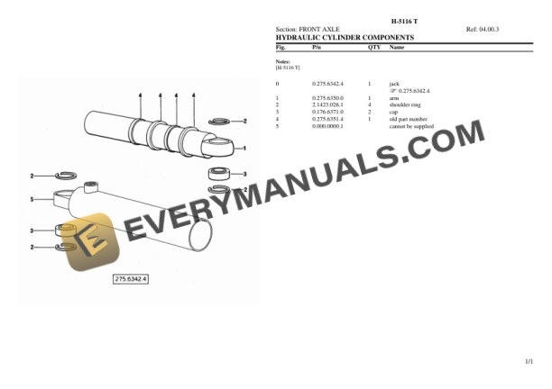 Hurlimann H-5116 T Tractor Parts Catalog PDF-3