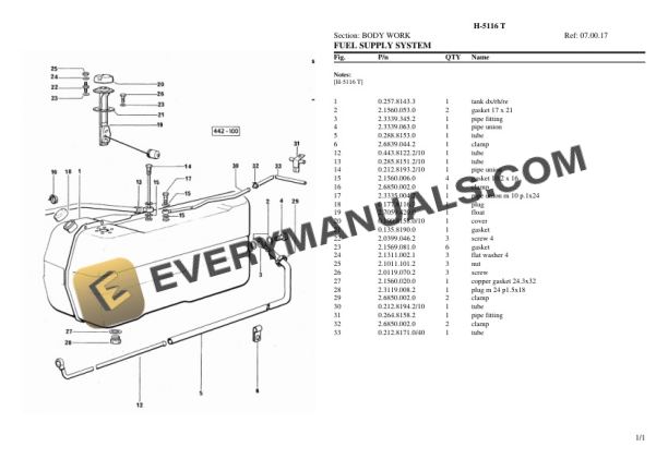 Hurlimann H-5116 T Tractor Parts Catalog PDF-4
