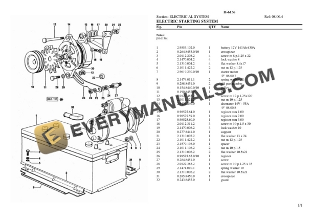 Hurlimann H-6136 Tractor Parts Catalog PDF 6 Hurlimann H-6136 Tractor Parts Catalog PDF-4