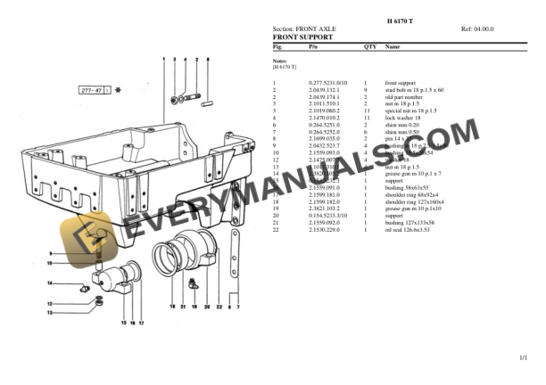 Hurlimann H 6170 T Tractor Parts Catalog PDF-3