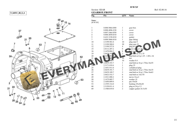 Hurlimann H 90 XF Tractor Parts Catalog PDF 4 Hurlimann H 90 XF Tractor Parts Catalog PDF - Image 2