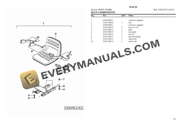 Hurlimann H 90 XF Tractor Parts Catalog PDF 6 Hurlimann H 90 XF Tractor Parts Catalog PDF - Image 4