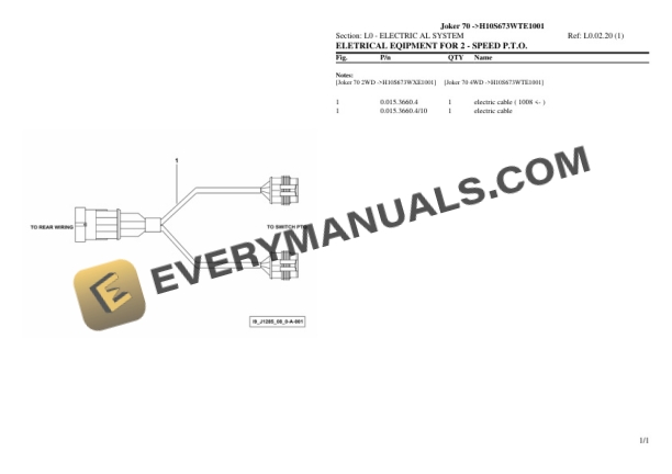 Hurlimann Joker 70 (H10S673WTE1001) Tractor Parts Catalog PDF 7 Hurlimann Joker 70 (H10S673WTE1001) Tractor Parts Catalog PDF - Image 5