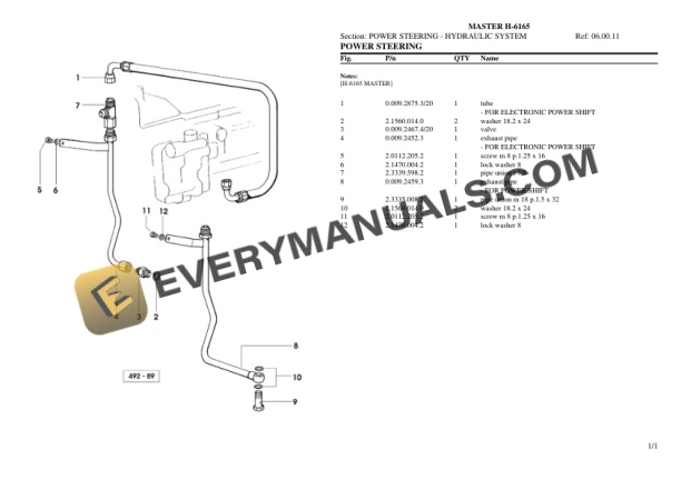 Hurlimann MASTER H-6165 Tractor Parts Catalog PDF 5 Hurlimann MASTER H-6165 Tractor Parts Catalog PDF - Image 3