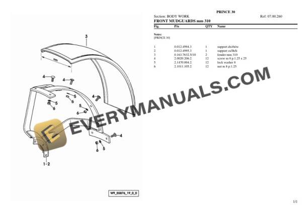Hurlimann PRINCE 30 Tractor Parts Catalog PDF 6 Hurlimann PRINCE 30 Tractor Parts Catalog PDF - Image 4