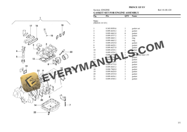 Hurlimann PRINCE 325 XV Tractor Parts Catalog PDF 4 Hurlimann PRINCE 325 XV Tractor Parts Catalog PDF - Image 2