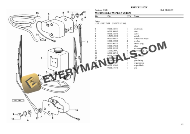 Hurlimann PRINCE 325 XV Tractor Parts Catalog PDF 7 Hurlimann PRINCE 325 XV Tractor Parts Catalog PDF - Image 5