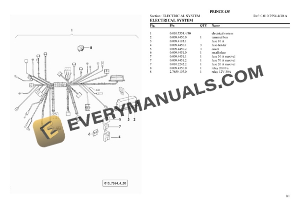 Hurlimann PRINCE 435 Tractor Parts Catalog PDF 6 Hurlimann PRINCE 435 Tractor Parts Catalog PDF - Image 4