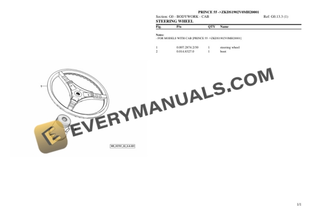 Hurlimann PRINCE 55 (ZKDS1902V0MH20001) Tractor Parts Catalog PDF 6 Hurlimann PRINCE 55 (ZKDS1902V0MH20001) Tractor Parts Catalog PDF - Image 4